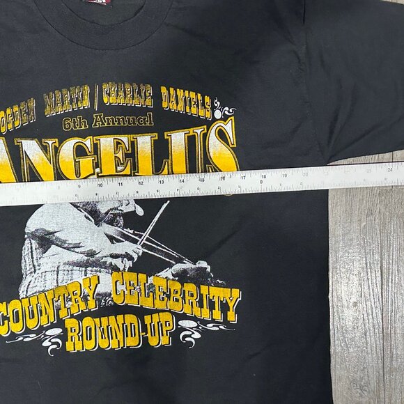Vintage 1996 Charlie Daniels Angelus Country Celebrity Round-Up T-Shirt - Large - Picture 8 of 9